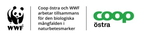 wwf:s och Coop Östras loggor tillsammans